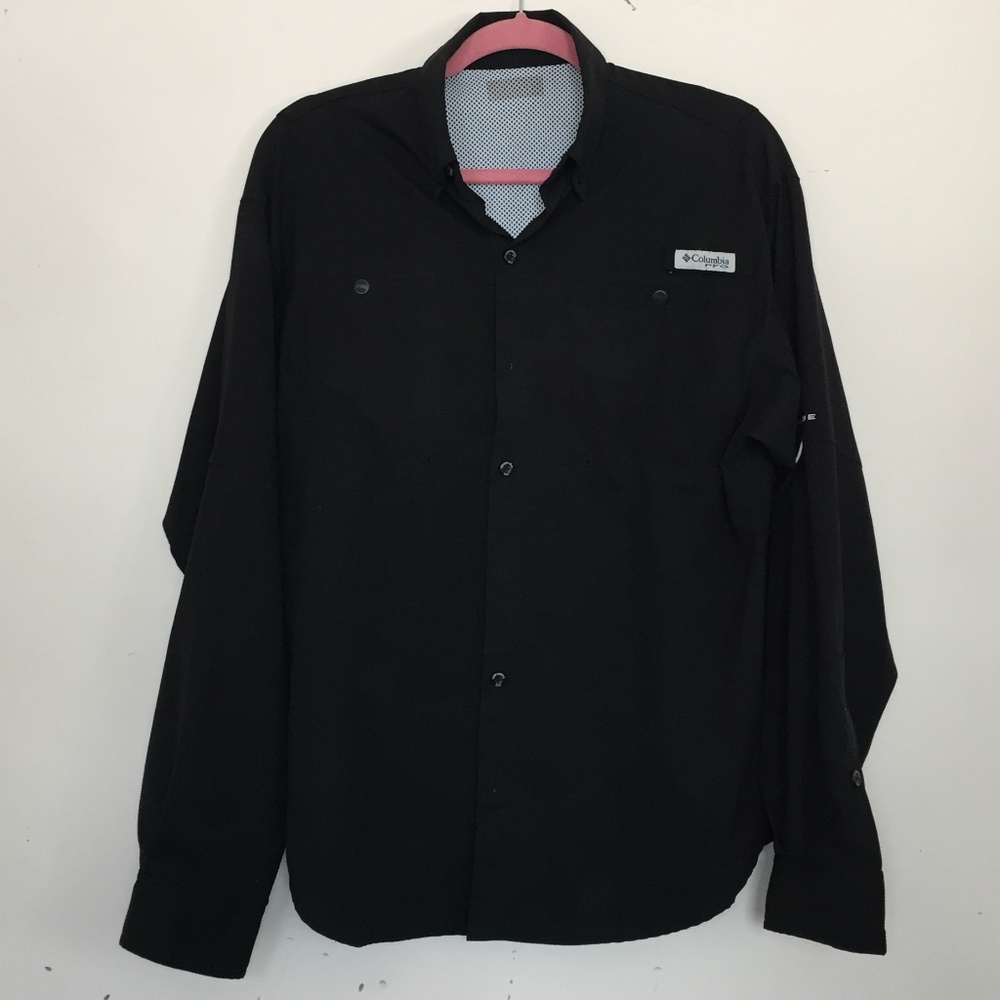 Black Columbia Button Down Shirt